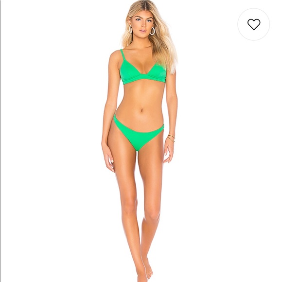 Solid and striped bikini set - Picture 1 of 4